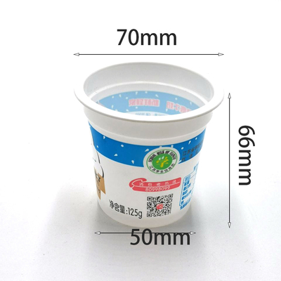120ml πλαστικό φλυτζάνι βαθμού τροφίμων PP υλικό για τη συσκευασία του γιαουρτιού το /milk το /wine που στέλνει θαλασσίως