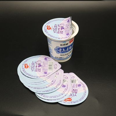 38mic 7.4cm ανακυκλώσιμο αντι οξύ καπακιών γιαουρτιού φύλλων αλουμινίου για το πλαστικό φλυτζάνι διατηρούν τη φρεσκάδα