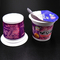 3 cOem συσκευασίας τροφίμων λογότυπων συνήθειας φλυτζανιών παγωτού φλυτζανιών 100ml γιαουρτιού ουγγιών PP