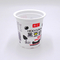 Τα πλαστικά φλυτζάνια 12oz650ml βαθμού τροφίμων προσάρμοσαν το πλαστικό φλυτζάνι ποτών γάλακτος γιαουρτιού με το καπάκι φύλλων αλουμινίου αργιλίου